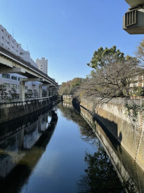 神田川から見える「江戸川公園」