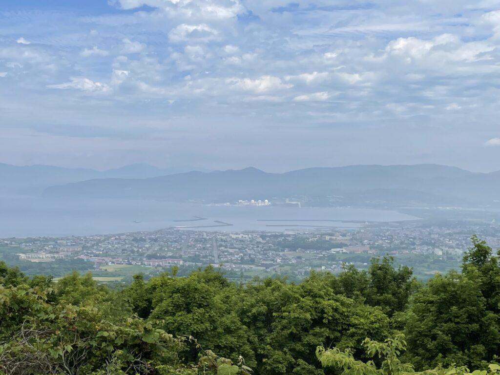 円山展望台からの景色（岩内町）