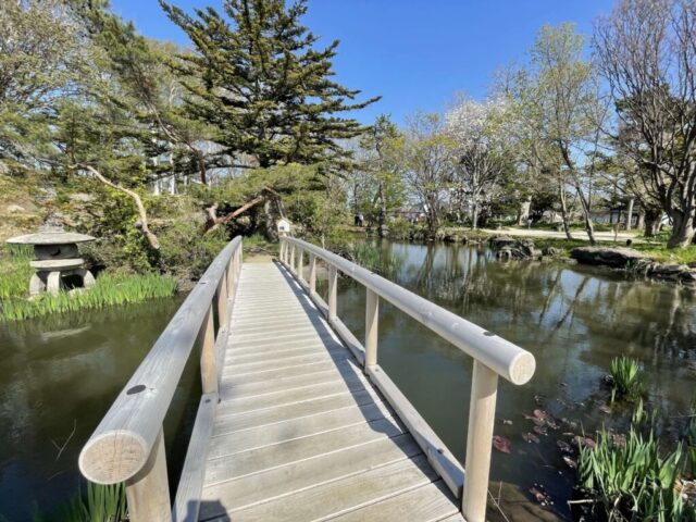 木橋→「中島」（岩内町）