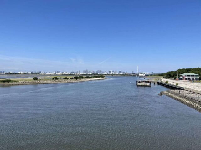 葛西渚橋→「西なぎさに向かって右側」（葛西臨海公園）