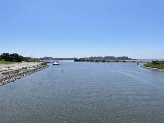 葛西渚橋→「西なぎさに向かって左側」（葛西臨海公園）