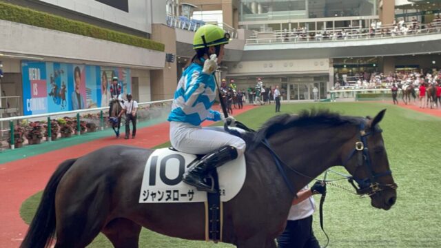 藤田 菜七子騎手（福島競馬場）