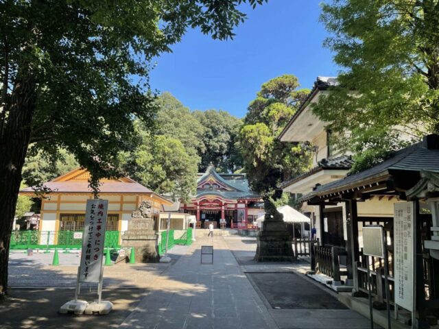 参道→「拝殿」（日枝神社）