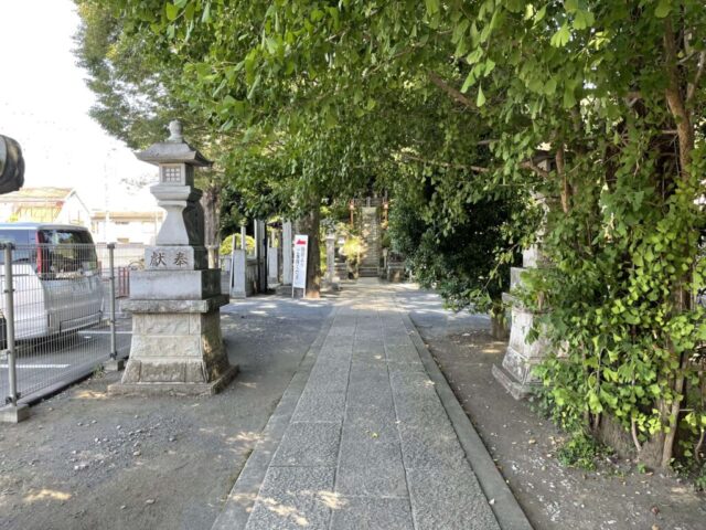 鳥居→「拝殿」（御嶽神社）