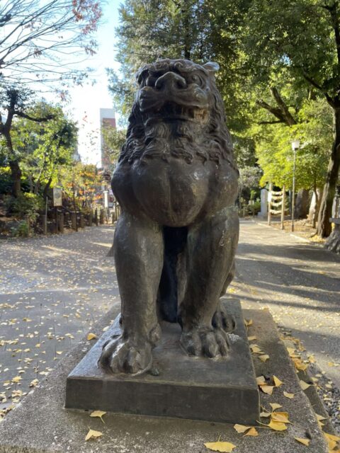 狛犬②（鳩森八幡神社）