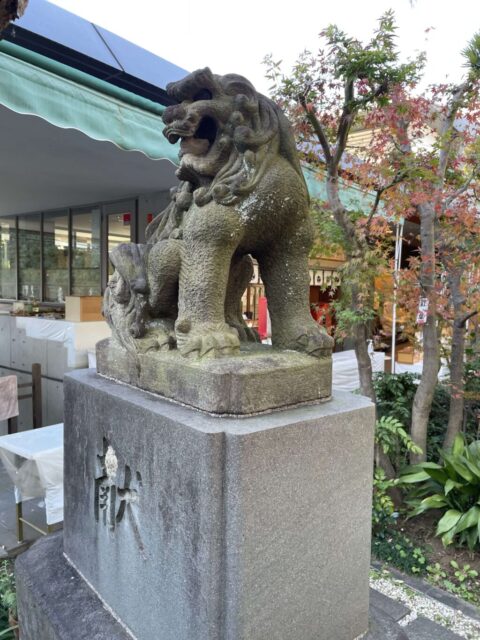 狛犬（鳩森八幡神社）