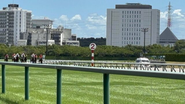 第4R 2歳未勝利メイクデビュー中京 1,400メートル(芝)→「直線」