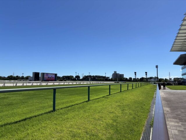 地下通路手前→「芝コース」(中京競馬場)