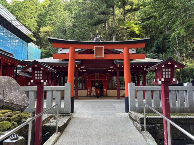 鳥居 手前(九頭龍神社(新宮))