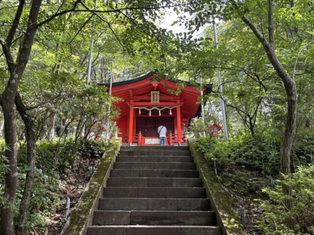 石段→「社殿」(九頭龍神社)