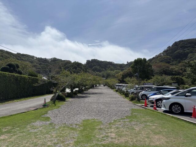 第一鳥居→「参道」(安房神社)