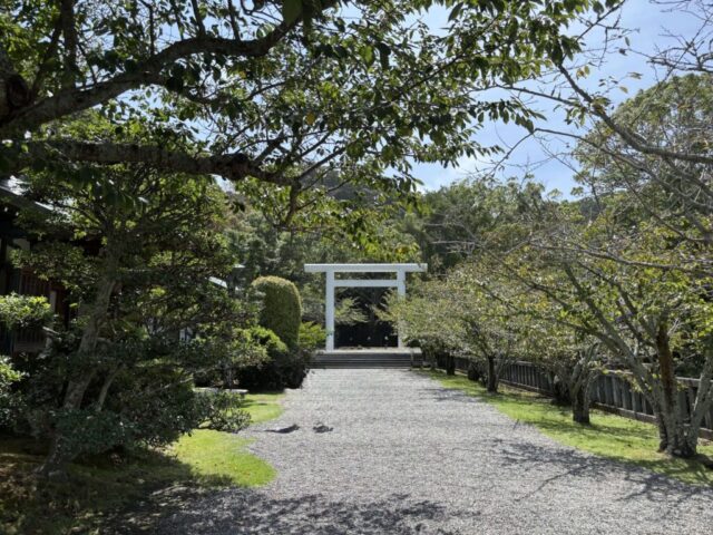 参道→「第二の鳥居」(安房神社)