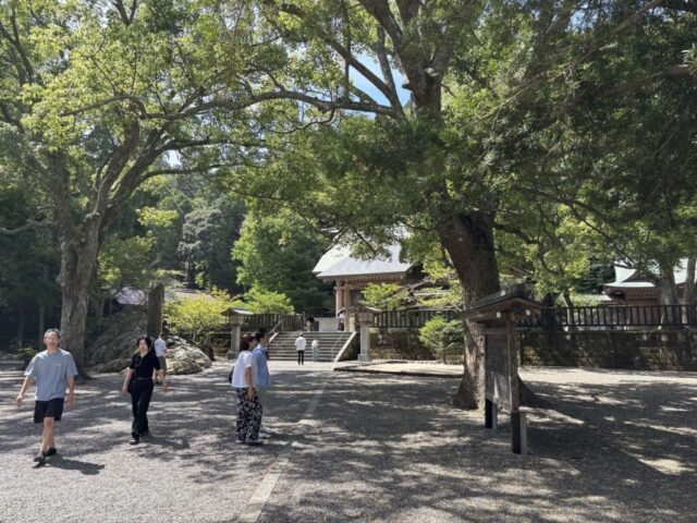 参道→「拝殿」(安房神社)