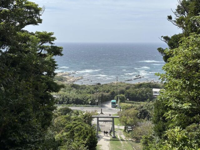 厄祓坂→「鳥居」②(洲崎神社)