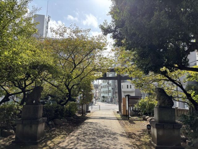 参道→「鳥居」（北野神社）