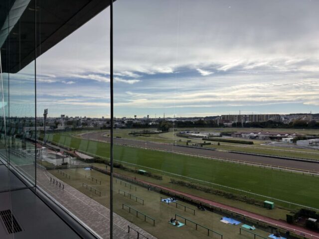 指定席→「左側」（東京競馬場）