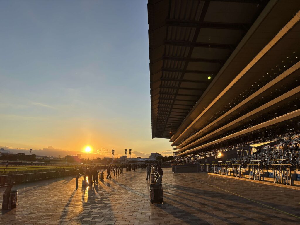 夕暮れ（東京競馬場）