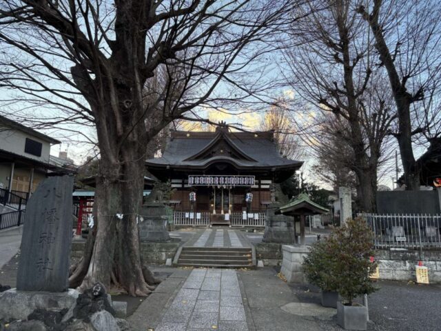 鳥居→「参道」（瀧野川八幡神社）