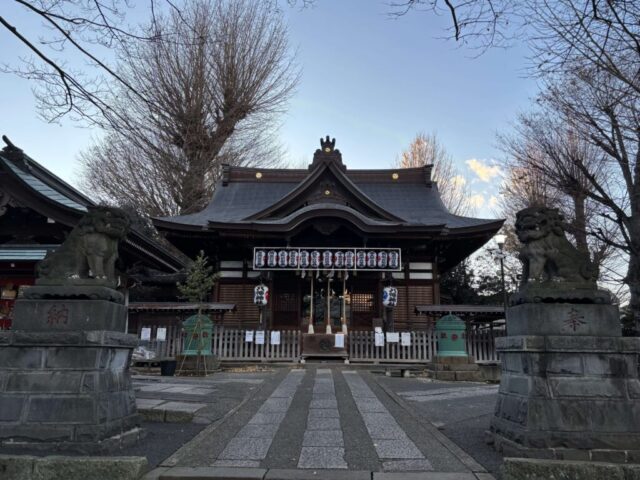 参道→「拝殿」（瀧野川八幡神社）