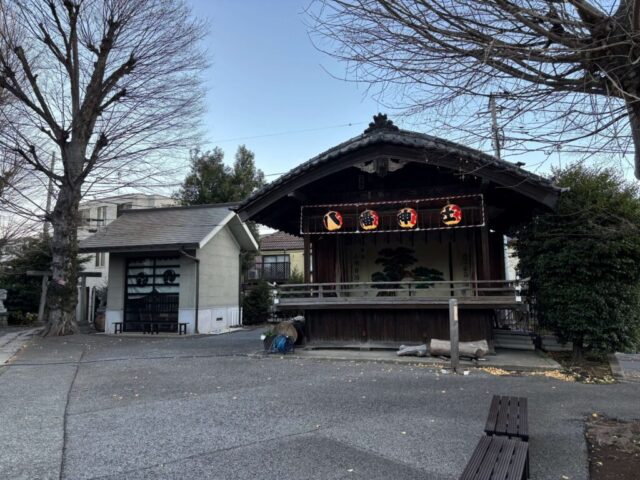 参道→「神楽殿」（瀧野川八幡神社）