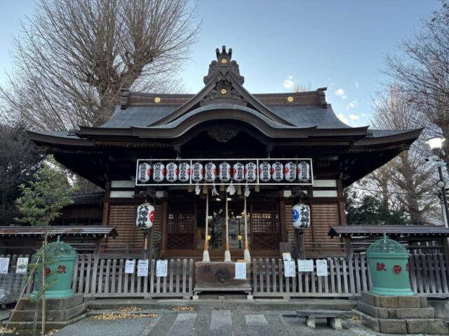 参道→「拝殿」②（瀧野川八幡神社）