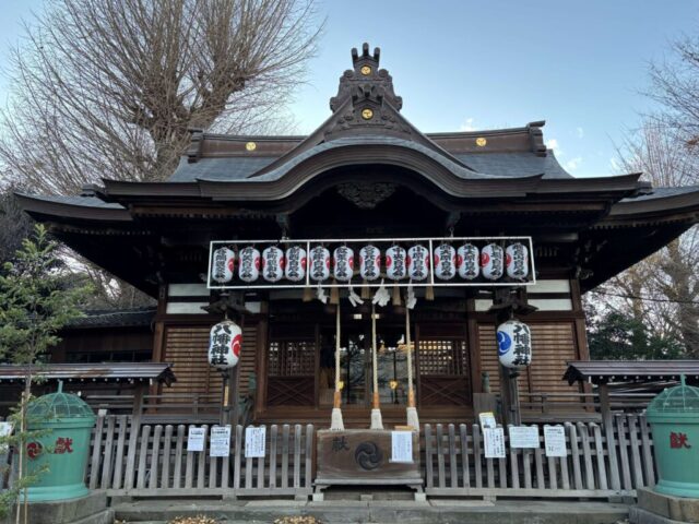 拝殿（瀧野川八幡神社）