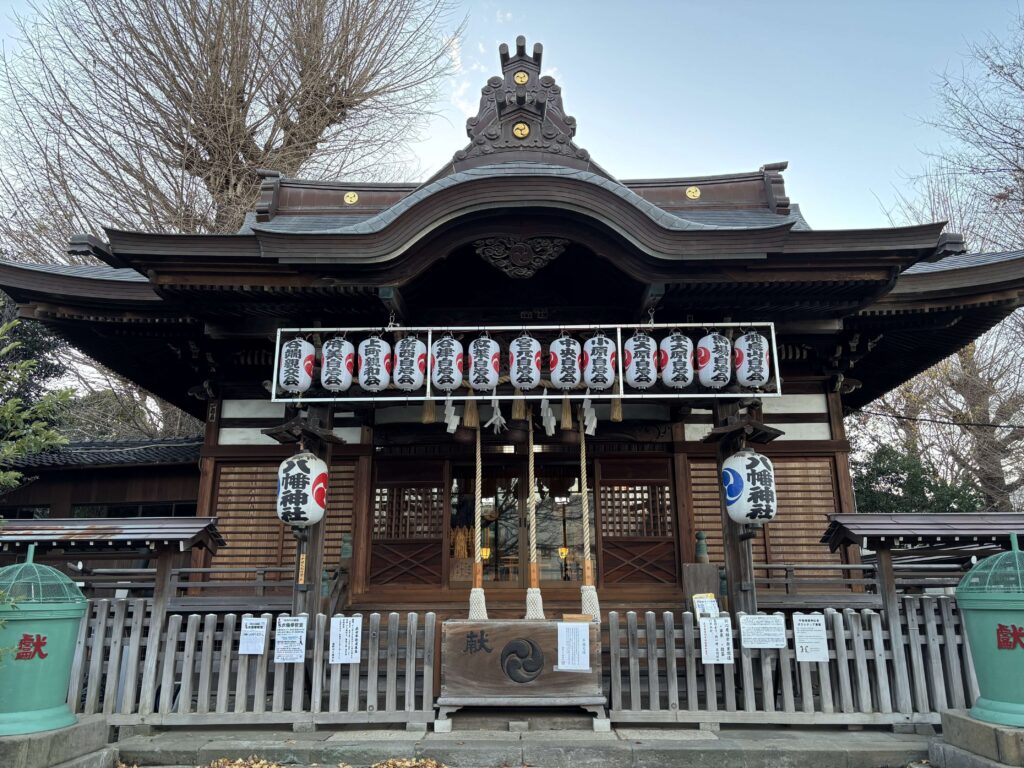 拝殿（瀧野川八幡神社）
