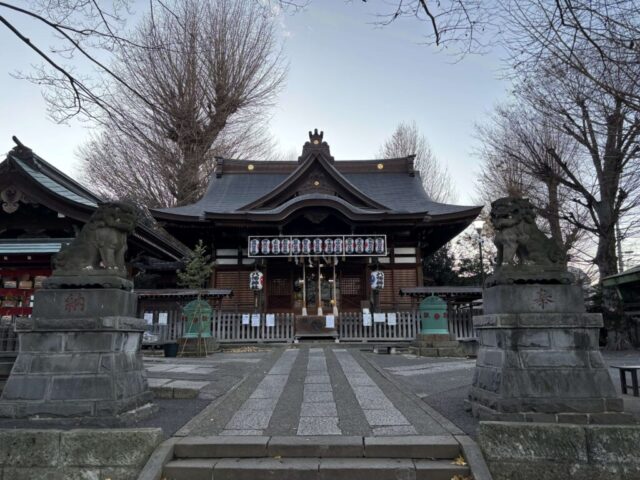 参道→「拝殿」③（瀧野川八幡神社）