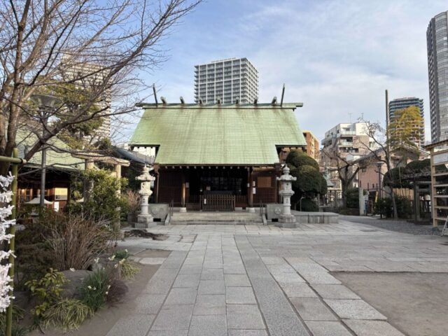 鳥居→「拝殿」（住吉神社）