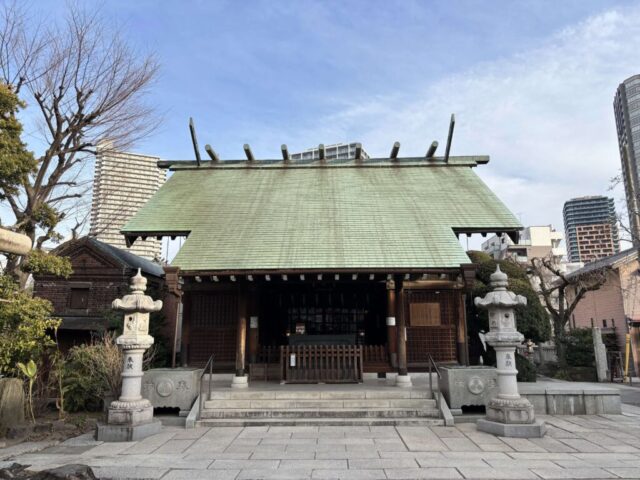 参道→「拝殿」（住吉神社）