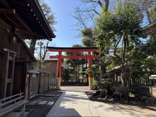 西参道→「西鳥居」（井草八幡宮）
