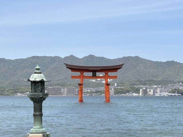 先端→「大鳥居」（厳島神社）