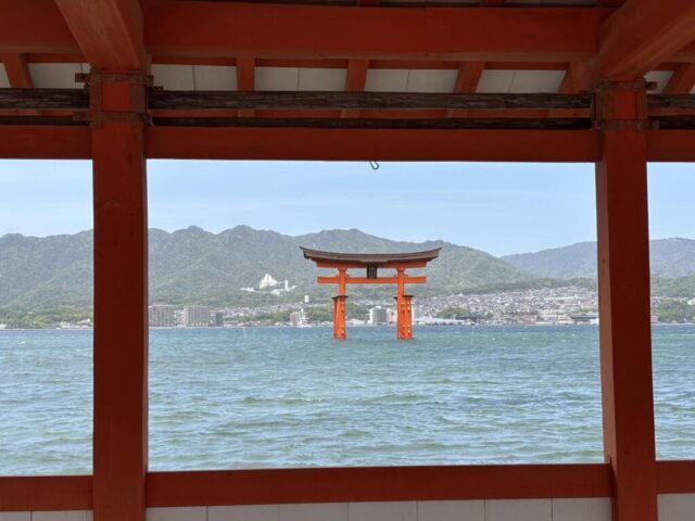 左門客神社→「大鳥居」（厳島神社）