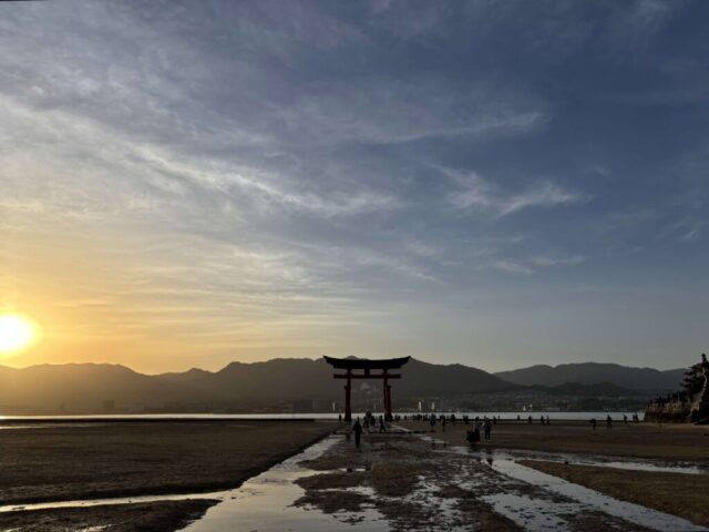 夕日と大鳥居④（宮島）