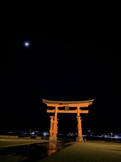 大鳥居・ライトアップ④（宮島）