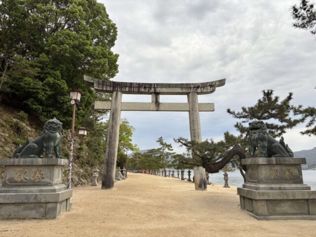 石鳥居 前（厳島神社）