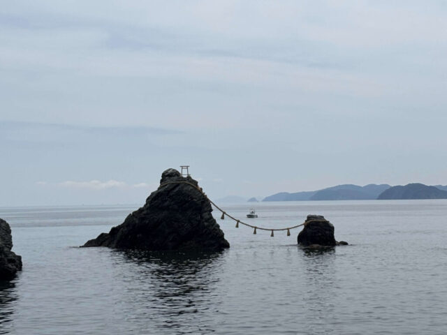 参道→「夫婦岩」②(二見興玉神社)