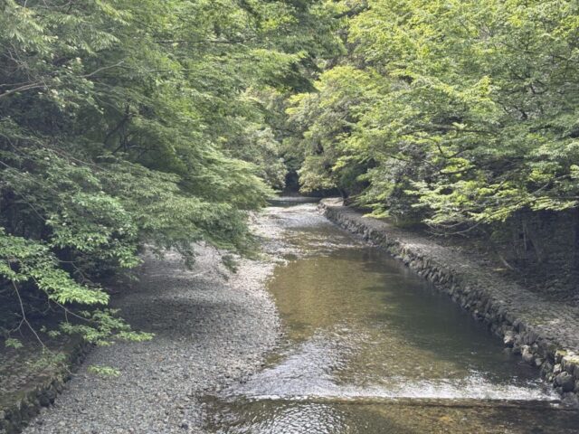 風日祈宮橋→「五十鈴川」（伊勢神宮・内宮）