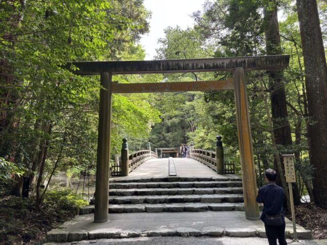 風日祈宮橋 前（伊勢神宮・内宮）